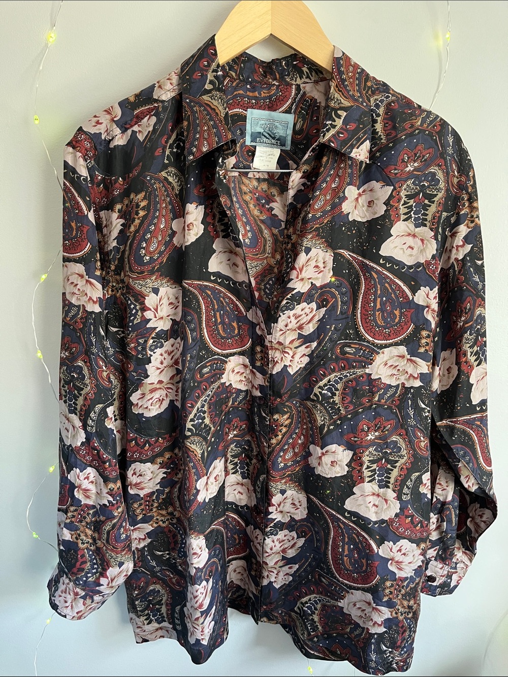 Paisley Silk Blouse - Multi-Color
